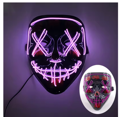 "GlowVision™ Festival Mask – Mask Up. Light Up."