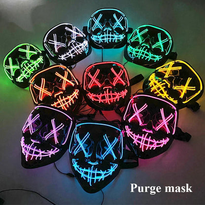 "GlowVision™ Festival Mask – Mask Up. Light Up."